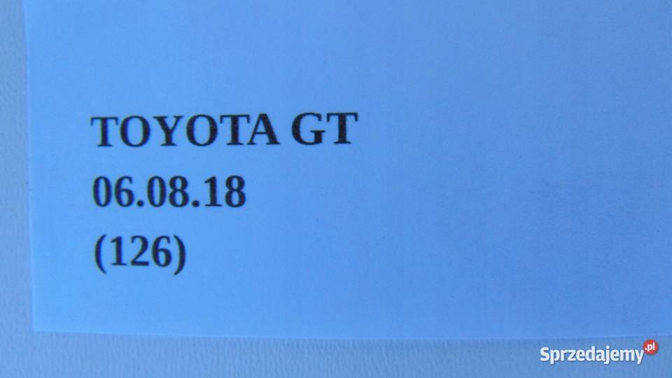 CZUJNIK UDERZENIOWY TOYOTA GT86 Układ elektryczny
