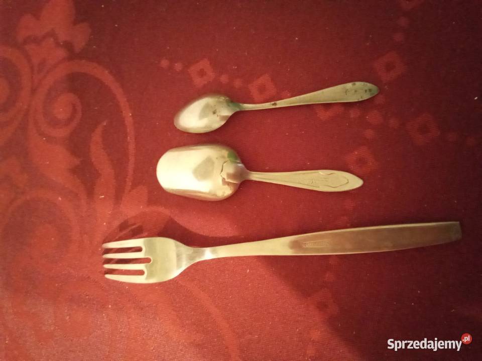 Sztućce produkcja ZSRR widelec łopatka do cukru mazowieckie