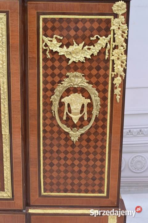 Francuska Komoda Empire Drewno Mosiądz Szafa małopolskie