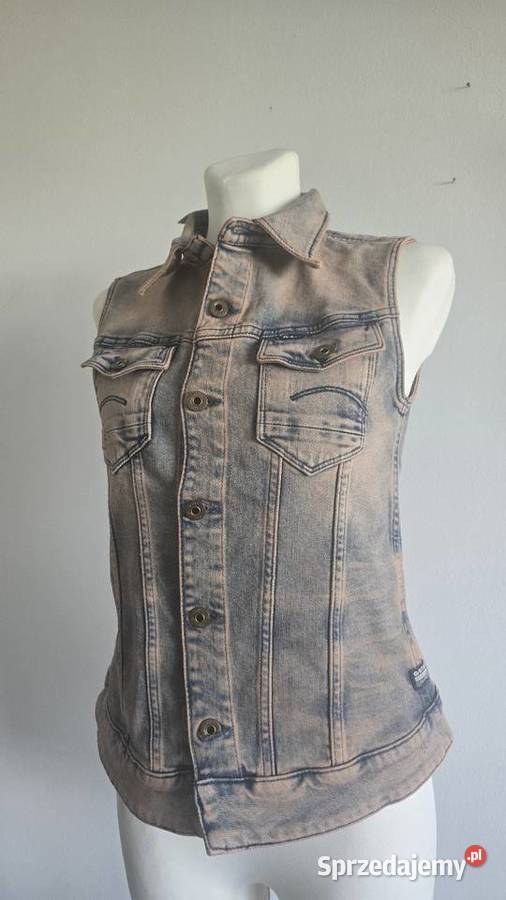 Kamizelka jeansowa firmy G Star Raw Nowa z metką Pozostałe Będzin