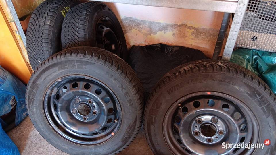 4 opony zimowki na stalowych felgach Hyundai Chojnów