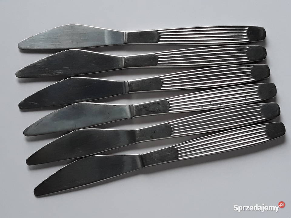 Noże obiadowe 3 PASECZKI PASKI Gerlach sztućce Dąbrowa Górnicza
