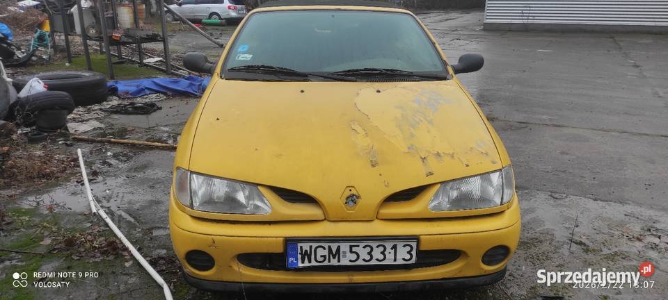 Renault Megane Cabrio Karman uszkodzony Łódź