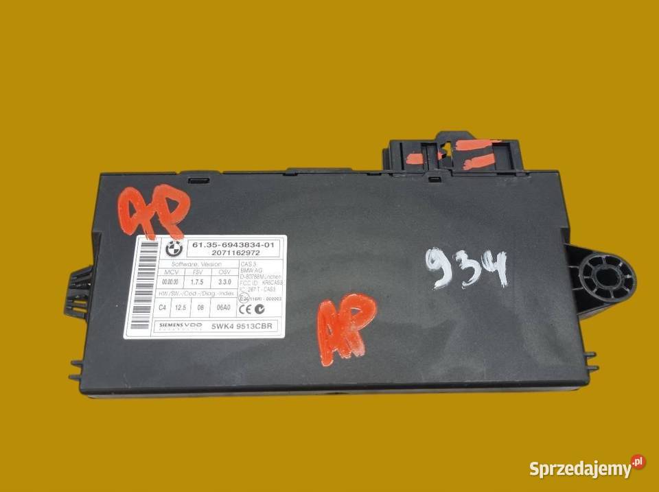 MODUŁ CAS3 6943834 Bmw Seria 3 V 20052012 E90