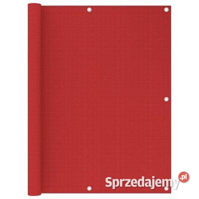 vidaXL Parawan balkonowy czerwony 120x300 mazowieckie