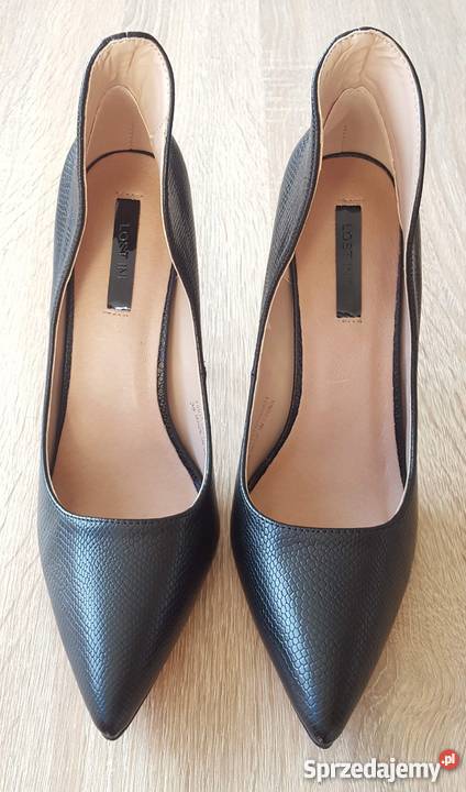 Nowe buty szpilki Lost Ink 39 czarne skóra Szczecin