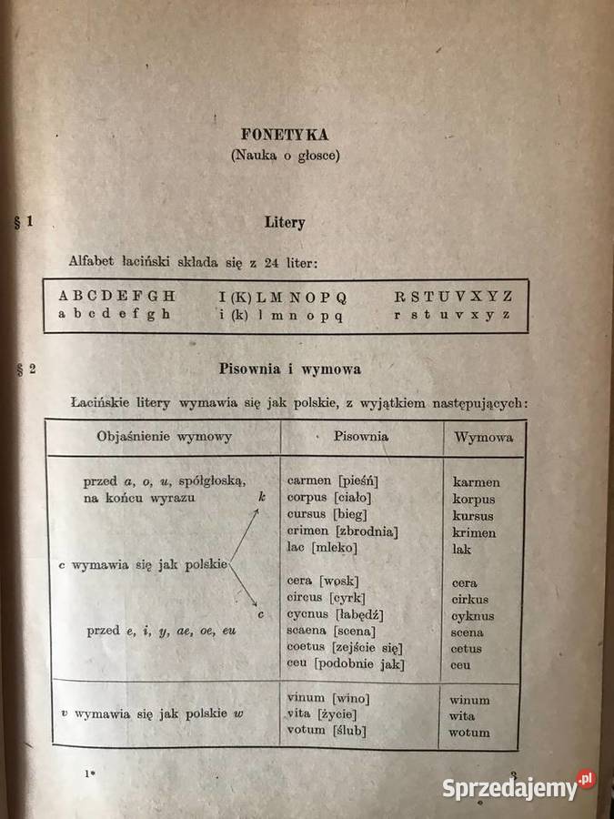 Krótka gramatyka języka łacińskiego 1961