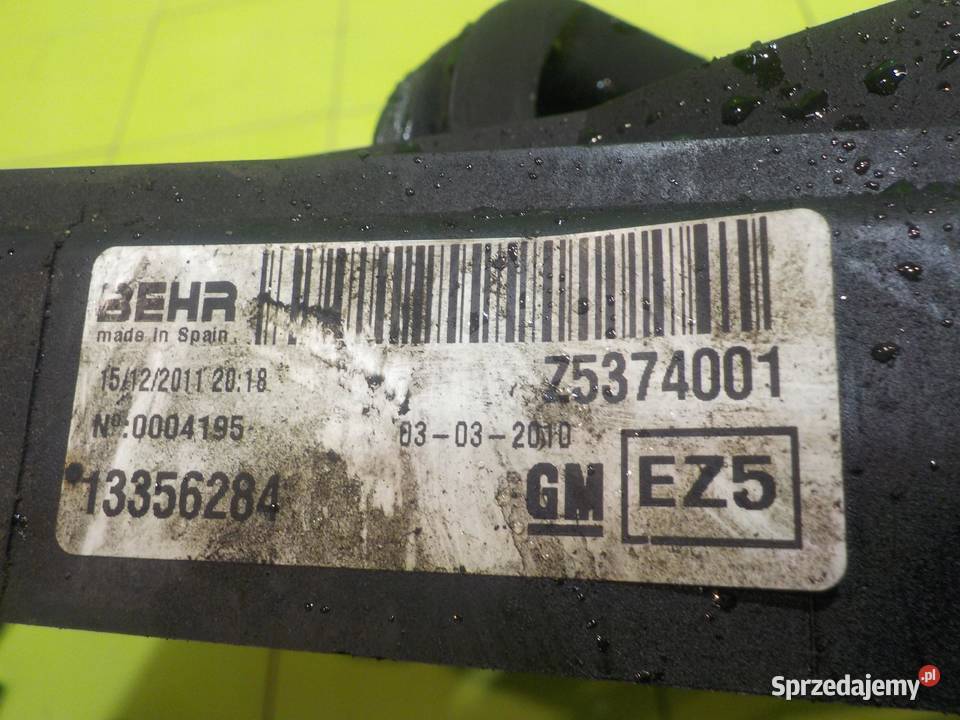 OPEL MERIVA B 13 CDTI 12r 5D wentylator mazowieckie Suków