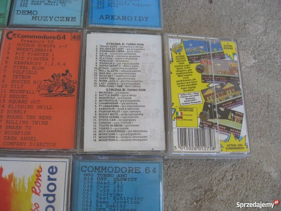 Kasety Gry do Commodore 13 Sprawne dubbing Grodziczno