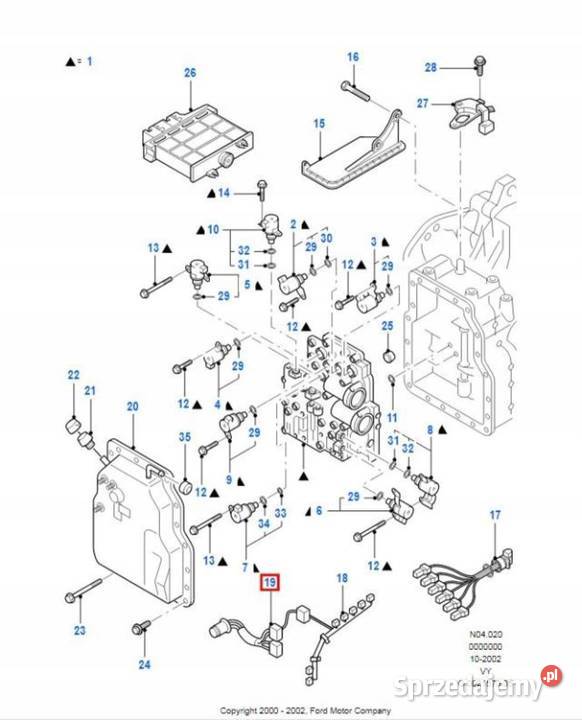 WIĄZKA INSTALACJA SKRZYNI AUTOMAT FORD GALAXY Części samochodowe lubelskie