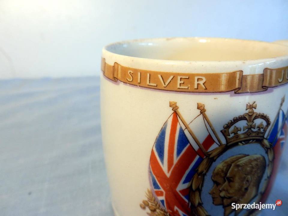 KRÓL GeorgeV Srebrny Jubileusz 1910 1935 PREZENT Porcelana i szkło