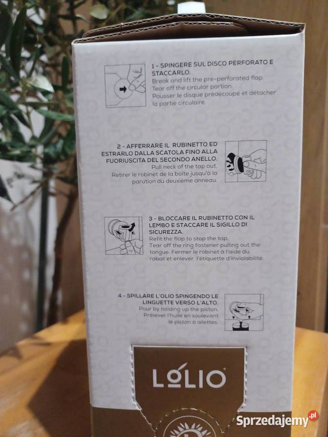 Naturalna włoska oliwa virgin Fruttato 3l Gniechowice sprzedam