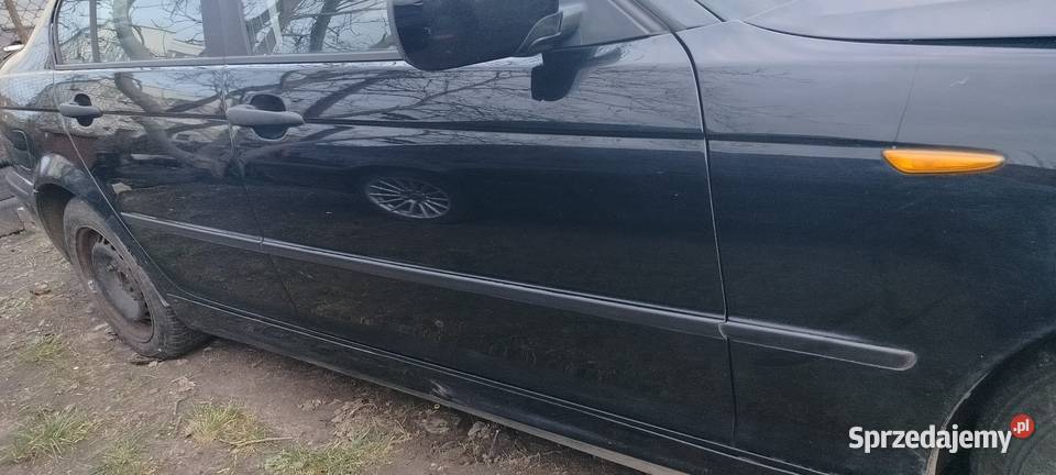Bmw e46 drzwi prawe tył IDEALNE czarne schwardz2 osobowe Aleksandrów Łódzki