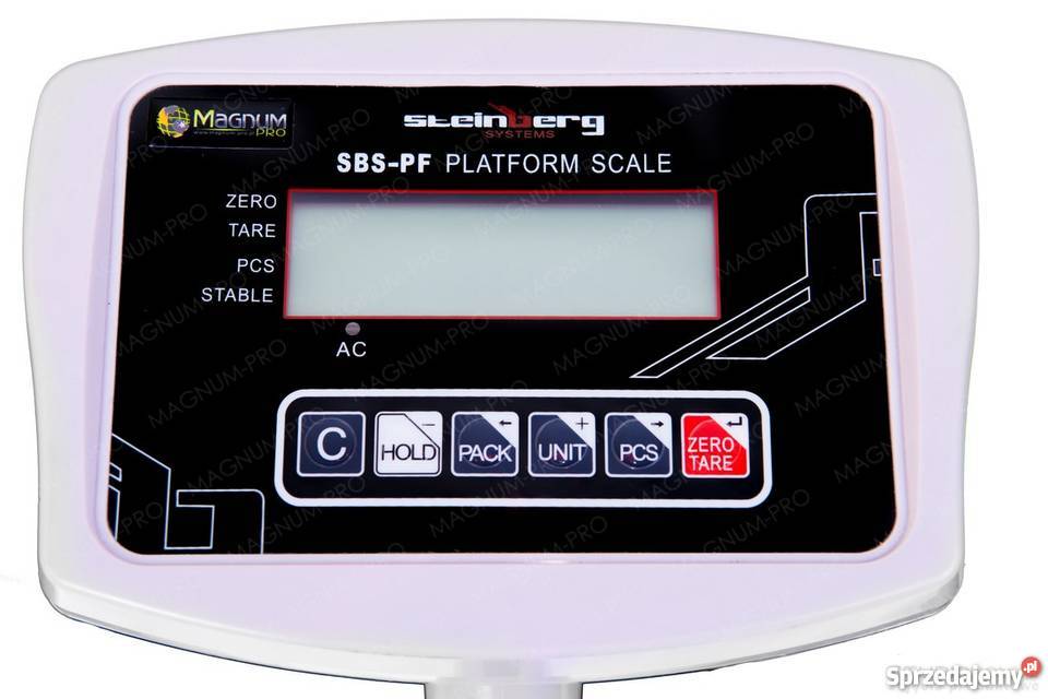 PRZEMYSŁOWA WAGA PLATFORMOWA MAGAZYNOWA Poczesna