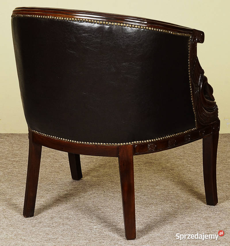 Fotel łabędź w stylu empire 83100a 84cm