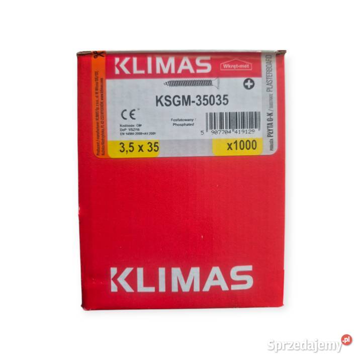 Wkręty do podłoży stalowych 35mmx35mm KLIMAS Wkręty łódzkie Zgierz sprzedam