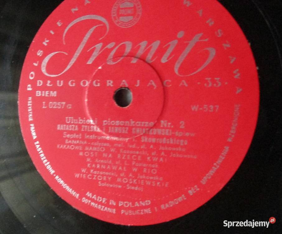 Ulubieni piosenkarze 2 Zylska Gniatkowski płyta Łódź