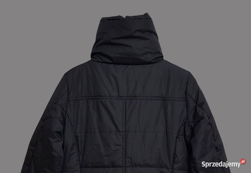 Damska kurtka zimowa puchowa pikowana czarna czarny