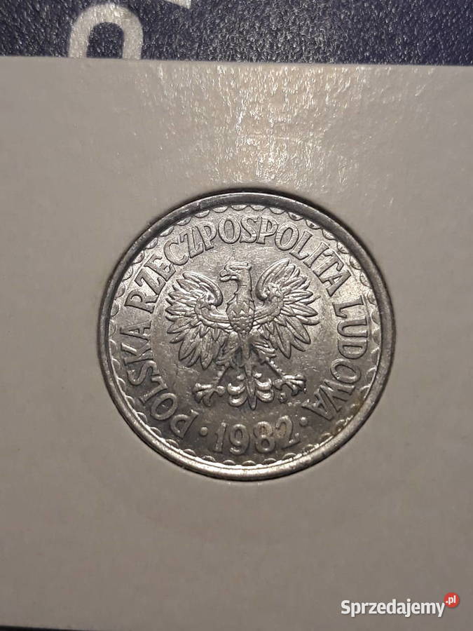 1 złoty 1982 r 1 około mennicze Konin sprzedam