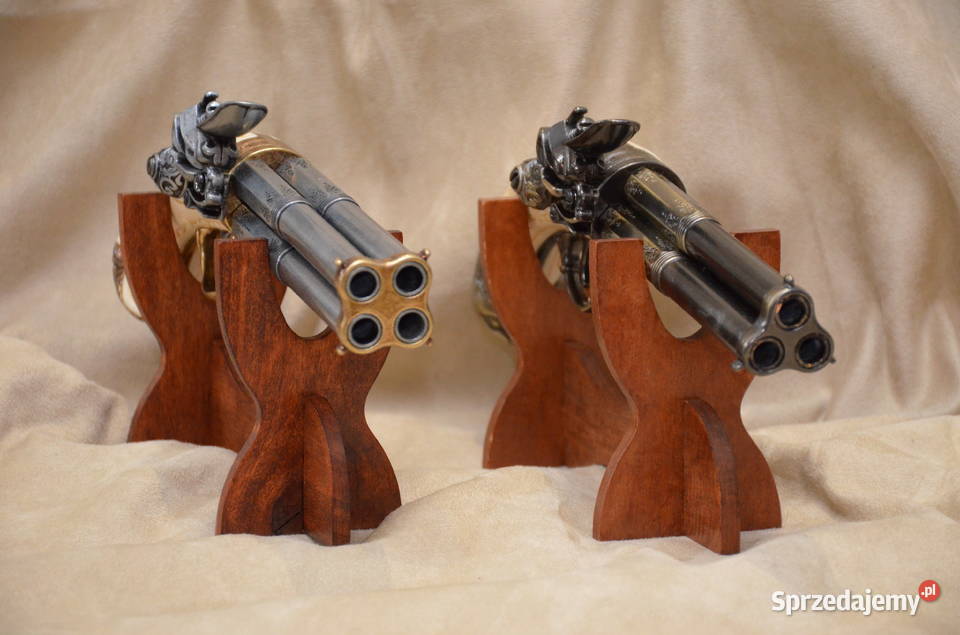 Replika broni pistolet skałkowy 4lufowy Francja Środa Wielkopolska