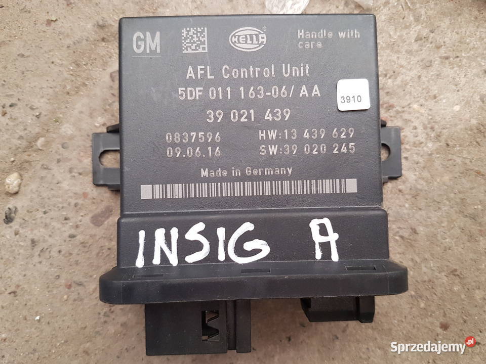 OPEL INSIGNIA A MODUL SWIATEL STEROWNIK 13439629 Turkowice