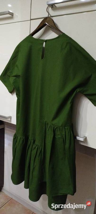 Sukienka w kolorze butelkowej zieleni Spódnice i sukienki Lublin sprzedam