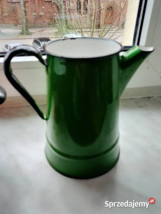 Dzbanek imbryk zielony prl Choszczno sprzedam