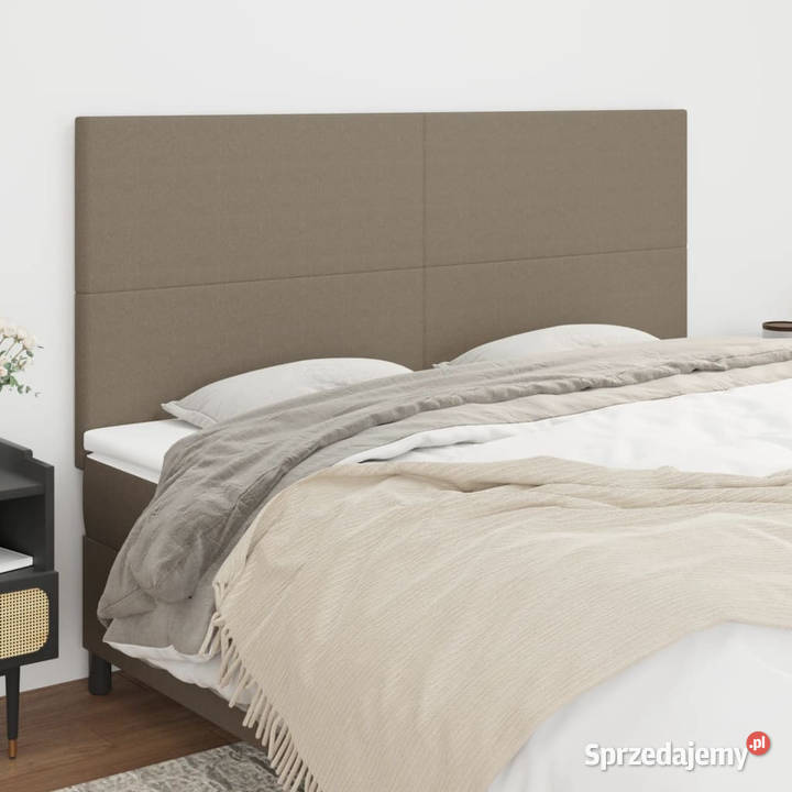 Zagłówki do łóżka 4 taupe 90x5x7888 tkanina Ramy i stelaże