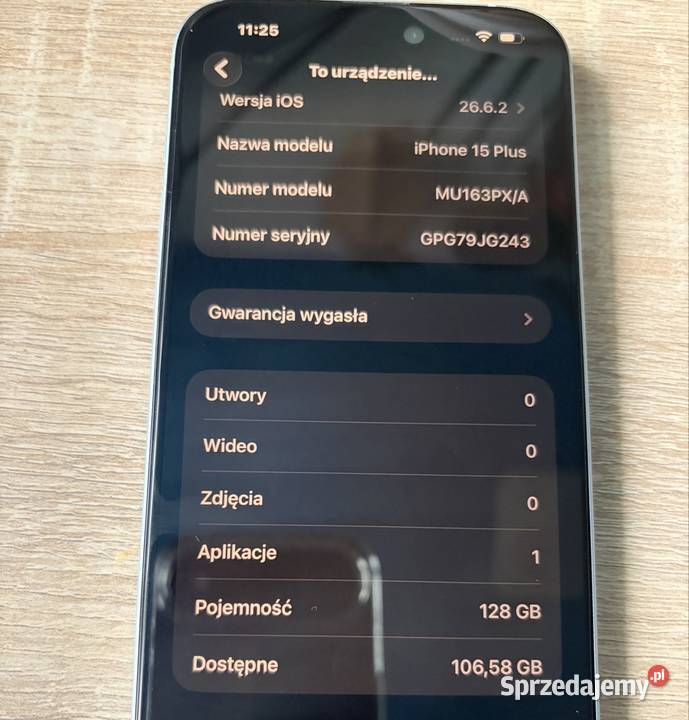 iPhone 15 Plus USZKODZONY moduł zasięgu Baseband dolnośląskie Wrocław