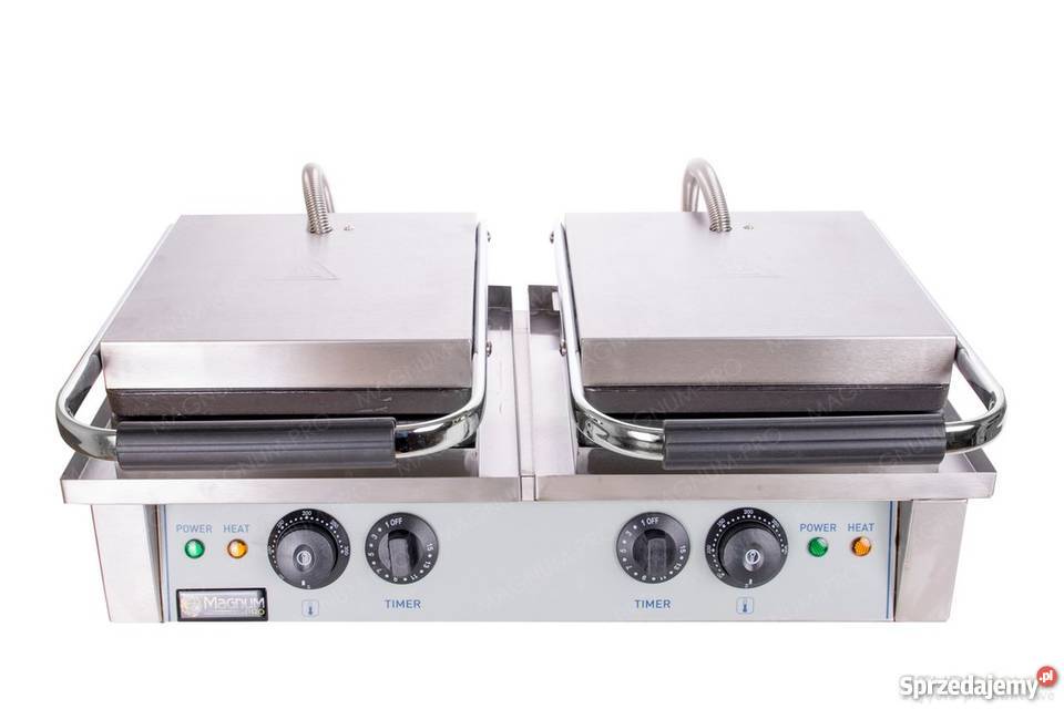 PODWÓJNA GOFROWNICA KLASYCZNE GOFRY KRATKA 10x17 Poczesna