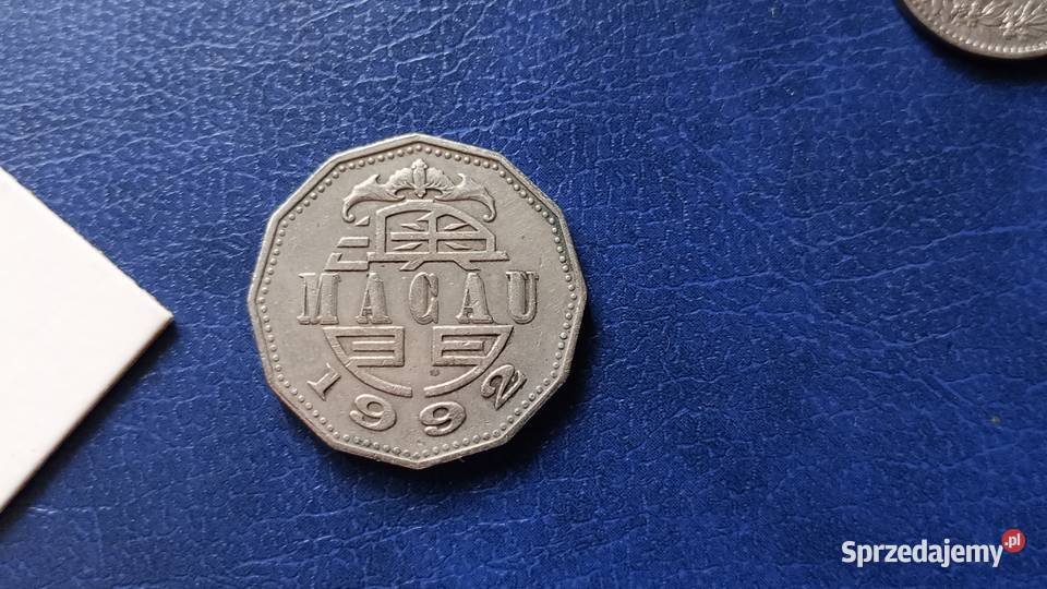 Stare monety 5 patacas 1992 Macau sprzedam
