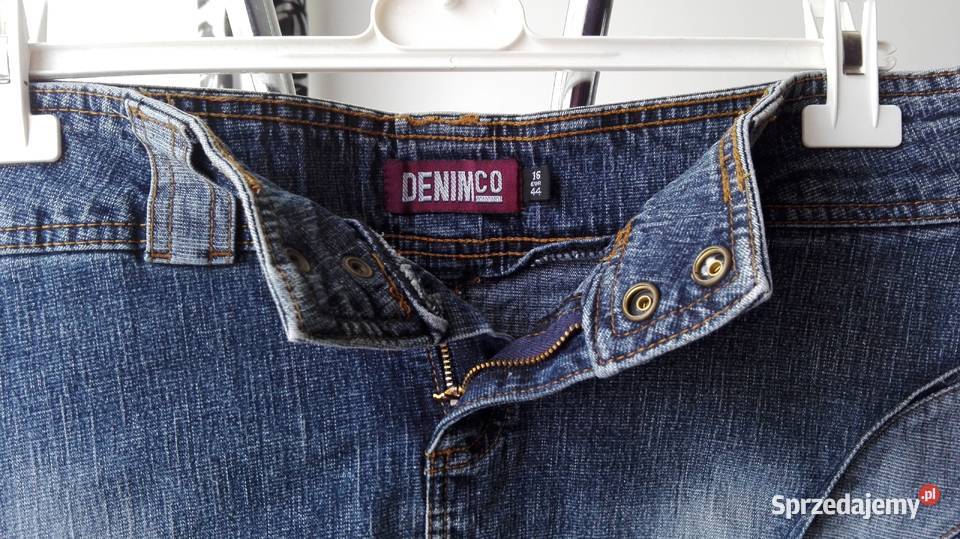 JEANSOWA MINI SPÓDNICZKA DENIM RUK 16 EUR 44 niebieski Łódź