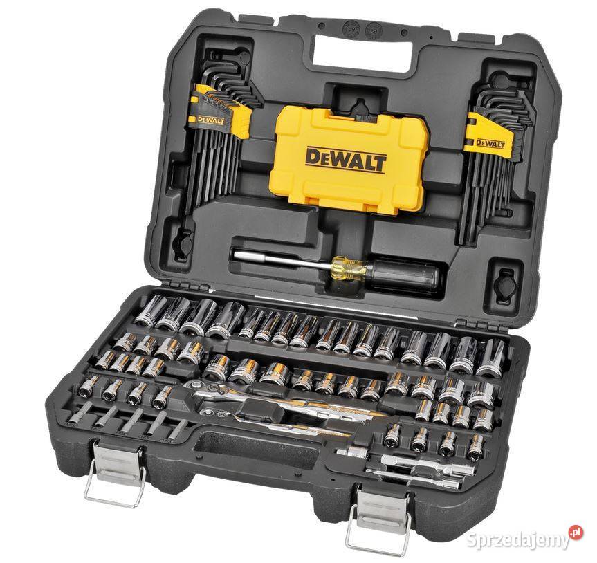 DeWALT Zestaw kluczy nasadowych 108 elementów 1/4" - 3/8"