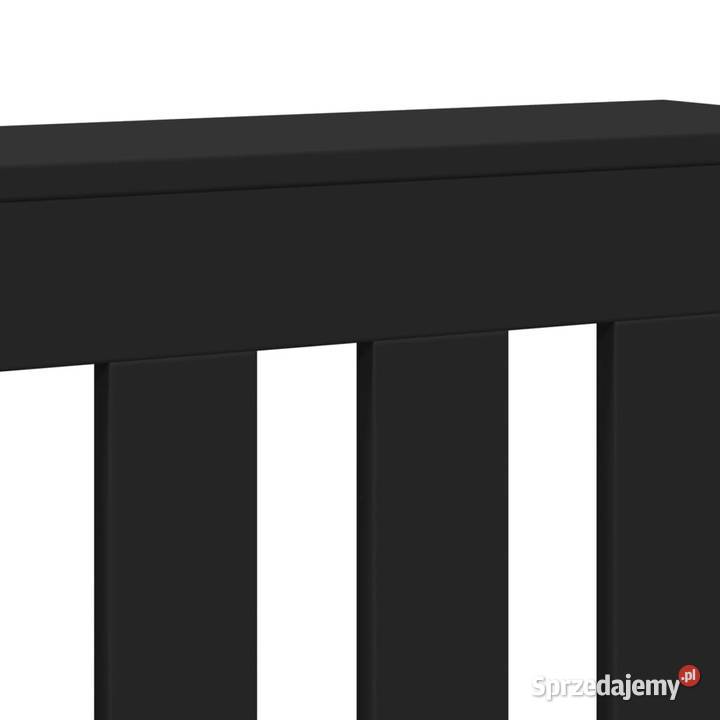Osłona na grzejnik czarna 78x20x82 materiał