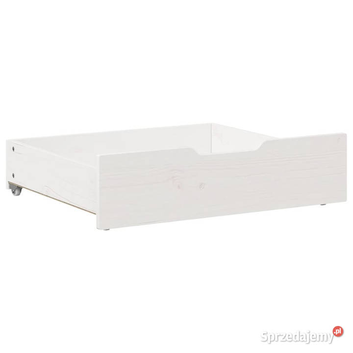 Szuflady pod łóżko 2 białe 65x55x16 drewno Warszawa