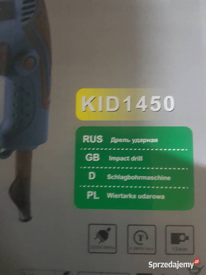 MOCNA WIERTARKA UDAROWA 13MM 1450W EUROTEC 13MM Głogowa