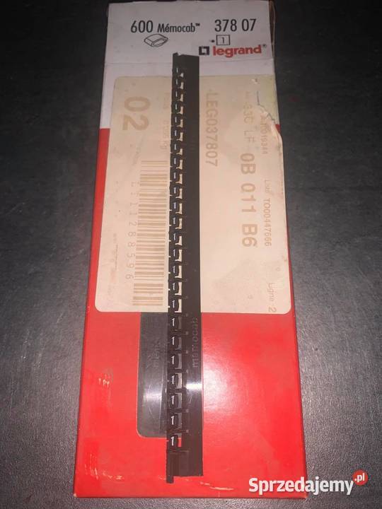 Legrand OZNACZNIK MEMOCAB BIAAŁE CYFRY 1 X600 mazowieckie Warszawa