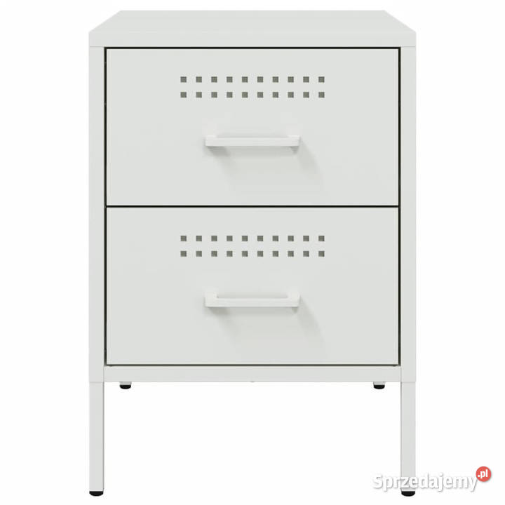Szafki nocne 2 białe 36x39x505 stal WM842933 Nocne Warszawa