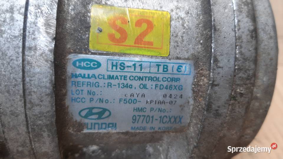 kompresor sprężarka klimatyzacji hyundai getz Motoryzacja Dębno sprzedam