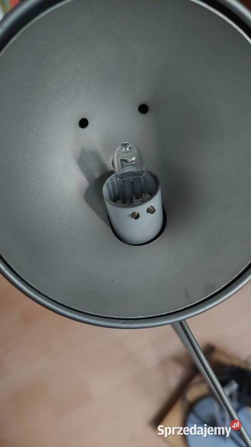 Duża lampa biurkowa aluminiowa IKEA loft typ