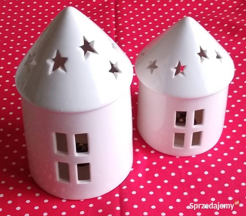 Domek Domki Led DEKO Ceramika Ozdoba Christmas Gdańsk