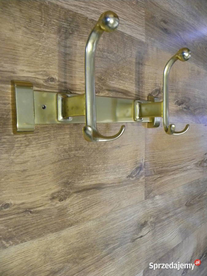 Metalowy podwójny wieszak ścienny ubraniowy na dolnośląskie Legnica