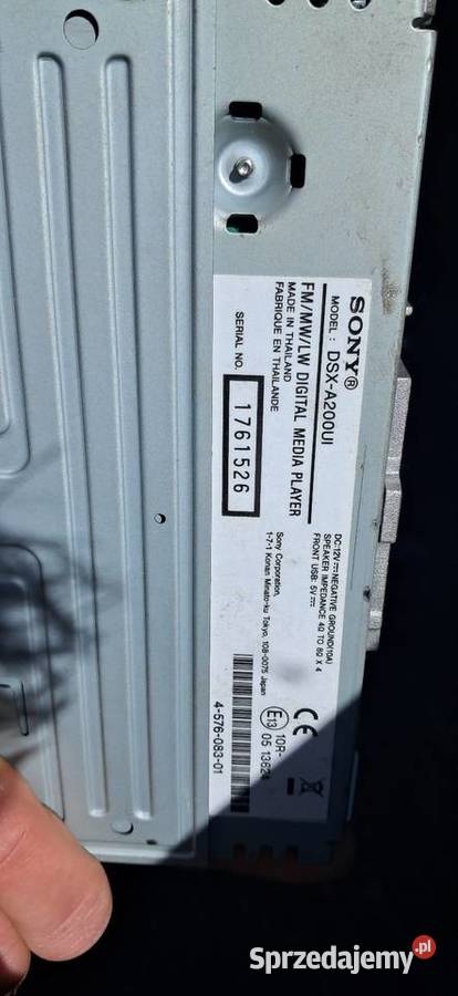 Sony DSXA400BT Radio samochodowe Bluetooth AUX Pozostałe Bujaków