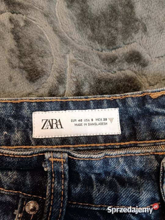 ZARA jeansy wide leg 40 USA 8 jasny denim Spodnie śląskie Katowice