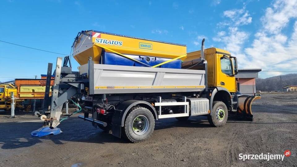 Mercedes Arocs 1824 4x4 Wywrotka Piaskarka Pług Markowice