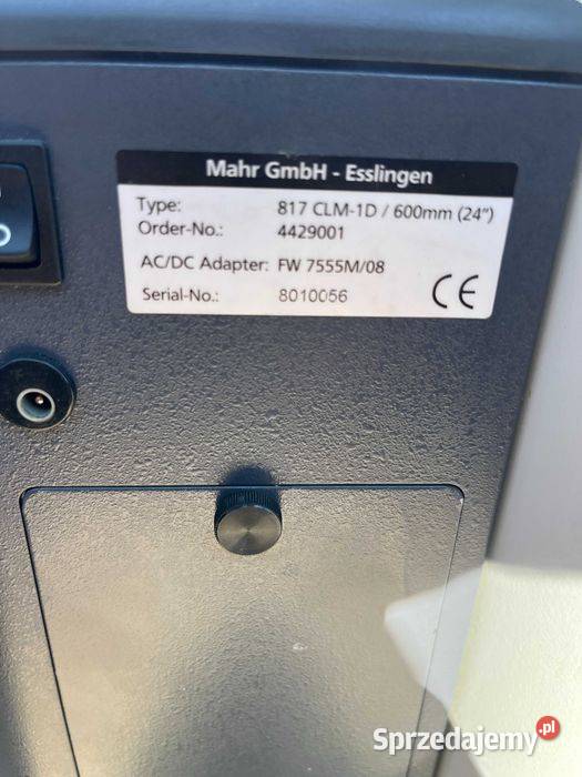 Wysokościomierzem cyfrowym Mahr 817 CLM1D 600mm Tuliszków