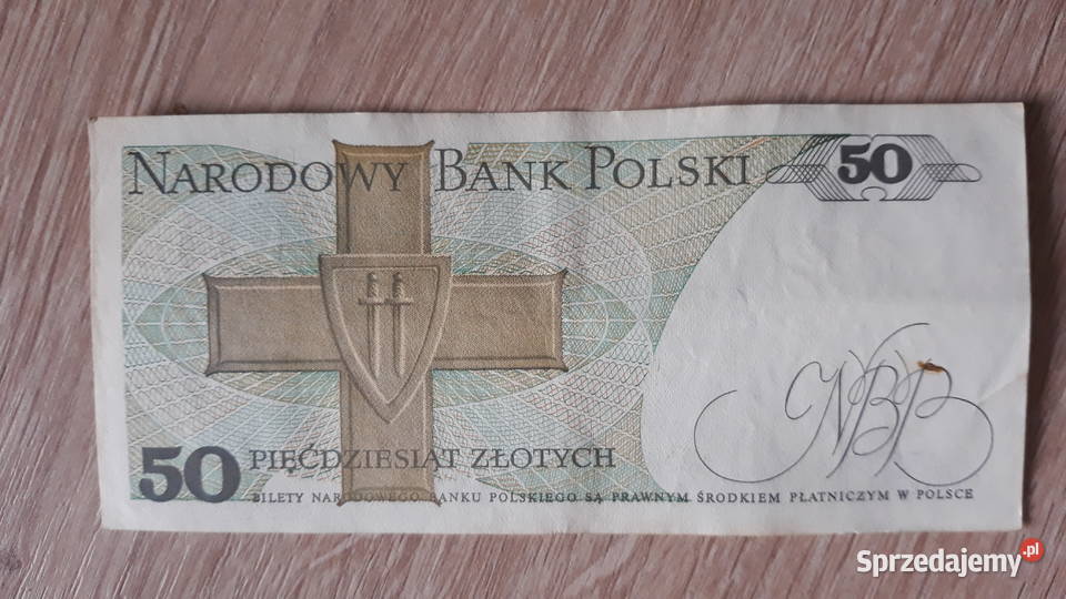 50 złotych 1 XII 1988 r seria KB 1 wielkopolskie Konin