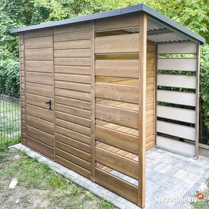 Domek ogrodowy 2x2m wiata 08m drzwi winchester