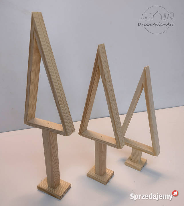 Choinki drewniane baza do ozdabiania 3 Wysokość Poznań