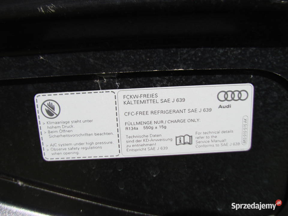 Audi A5 8T0 maska pokrywa silnika ORG Maski Mielec